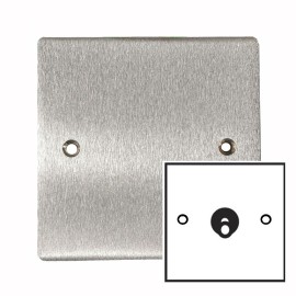 1 Gang Intermediate 20A Dolly Switch in Satin Chrome Flat Plate and Toggle, Elite Flat Plate