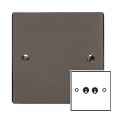 2 Gang 2 Way 20A Twin Dolly Switch in Polished Black Nickel Flat Plate and Toggle, Elite Flat Plate