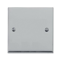 1 Gang Blank Plate in Polished Chrome Low Profile Plate, Richmond Elite Single Blanking Plate