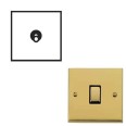 1 Gang 2 Way 20A Dolly Switch Polished Brass Raised Plate and Toggle Switch Victorian Elite
