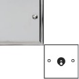 1 Gang Intermediate 20A Dolly Switch in Polished Chrome Elite Stepped Flat Plate