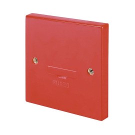 3A Unswitched Fused Connection Unit (Spur) in Red Plastic c/w 3A Fuse Click WA049RD