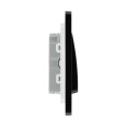 BG Evolve PCDMB15B 10A 3 Pole Fan Isolator Switch Matt Black Plastic Screwless Plate with Black Insert