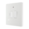 BG Evolve PCDCL52W 13A Switched Spur with Flex Outlet and Neon Pearlescent White Plastic Screwless Plate with White Insert