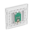 BG Evolve PCDCL60W 13A Co-Axial Socket Outlet Pearlescent White Plastic Screwless Plate with White Insert