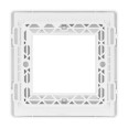 BG PCDCLEMS2W Evolve 2 Euro Module Cover Front Plate White Insert (100x50mm Aperture) Pearlescent White Plate