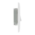 4 Gang 2 Way 20A 16AX Switch in White Moulded with Rounded Edge BG Nexus 844