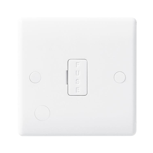 BG Nexus 855 Unswitched Fused Connection Unit with Flex Outlet Moulded White