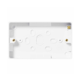 BG Nexus 892 2 Gang Surface Pattress Box for Twin Socket Outlet 32mm Moulded White
