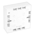 1 Gang Surface Mounting Box 32mm Deep Square Edge for Sockets, 1G Surface Box BG Electrical 901