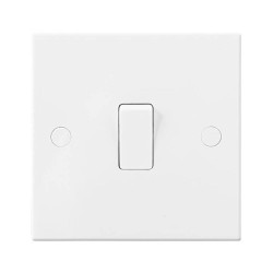 SLIM WHITE PLASTIC ELECTRICAL ACCESSORIES PLUG SOCKETS light switches spur