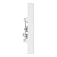 1 Gang Co-Axial Socket Non-Isolated TV/FM White Moulded Square Edge BG Electrical 960 White Plastic