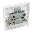 1 Gang 45A Double Pole Switch with Power Indicator (single plate) White Moulded Square Edge BG Electrical 974