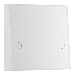 45A Flex Outlet Plate with Bottom Entry White Moulded Square Edge, BG Electrical 979 Cooker Connection Unit
