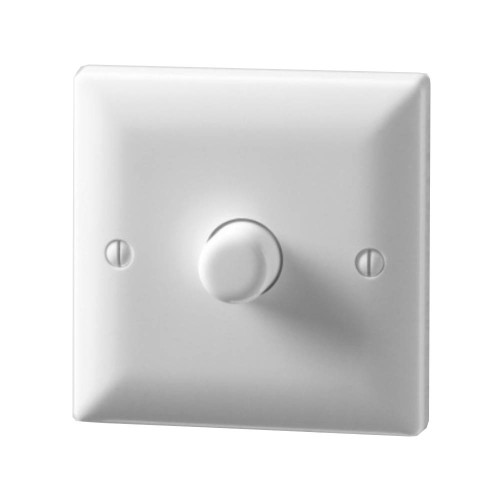 1 Gang 2-Way 60-630W Push on/off Dimmer Plated White for Resistive Loads, Danlers DP1D 630W