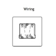 White Screwless 1 Gang 10A Fan Isolator Switch Triple Pole White Insert, Hartland CFX 7WCTPWH-W