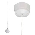 MK K3191WHI 1 Way 6A Ceiling Pull Cord Switch Single Pole White Plastic, MK Logic Ceiling Switch with Mounting Block White