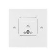 MK 995WHI 2A Fused Clock Connector Earth Square Flush Wall Mounting White Plastic 86mm x 86mm
