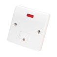 MK K377WHI 13A Unswitched Spur with Neon and Flexible Outlet Logic Plus in White, Fused Connection Unit Flush Mounting