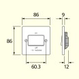 MK K4859WHI Triple Pole Fan Isolator Switch 10A in White Plastic MK Logic Plus Fan Switch Flush Mount