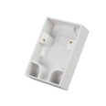 35mm Deep Vertical Pattress Back Box in White for the Scolmore PRW217, 2 Gang Scolmore Click Polar Pattress PRW218
