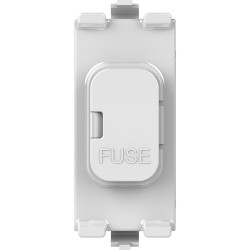 Lisse 13A Fuse Carrier Grid Module White Moulded with White Interior Schneider GGBL13FCUWPW