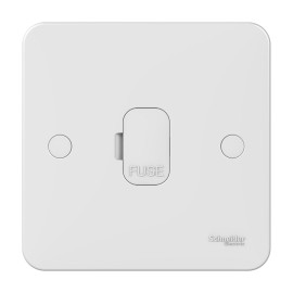 Lisse 1 Gang Fused Connection Unit 13A Unswitched in White Moulded, Schneider GGBL5000 Fused Spur