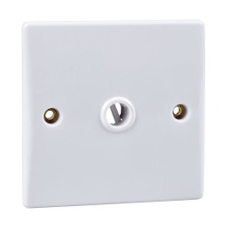 20A Front Plate with Flex Outlet (front entry) Moulded White Plastic Schneider Ultimate GU2003