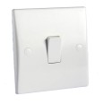 1 Gang 1 Way 16AX Single Switch Ultimate Moulded White Plastic Schneider GU1011