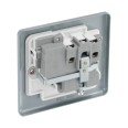 Metal Clad 1 Gang 13A DP Switched Single Socket complete with Mounting Box BG Electrical MC521