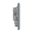 Metal Clad 13A Unswitched Fused Spur with Optional Flex Outlet complete with Surface Mounting Box BG Electrical MC552F