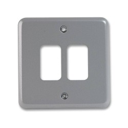 MK K3492ALM 2 Module Front Plate For Metal Clad (2G Front Cover Plate)