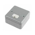 MK K954ALM Metal Clad 13A DP Unswitched Fused Spur and Surface Back Box, MK Metalclad Plus Fused Connection Unit