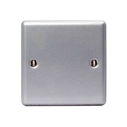 1 Gang Metal Clad Blanking Cover Plate with No Mounting Box, Single Blank Plate from BG Electrical MC504