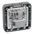 IP66 RCD 13A Spur in a Weatherproof Mounting Box for Outdoors, BG Electrical WP55RCD Fused Connection Unit Latching