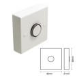 Electronic Time Delay Push Switch IP20 6A (No Neutral) Adjustable 12s-12mins 5W-1440W in White ABS