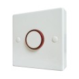 Adjustable Electronic Time Delay Push Switch 12s-12mins 5W - 1400W in White ABS, No Neutral