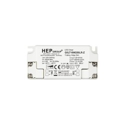 350mA 4.55W - 9.1W Dimmable Constant Current LED Driver for use with Phase LED Dimmers (wiring in Series)