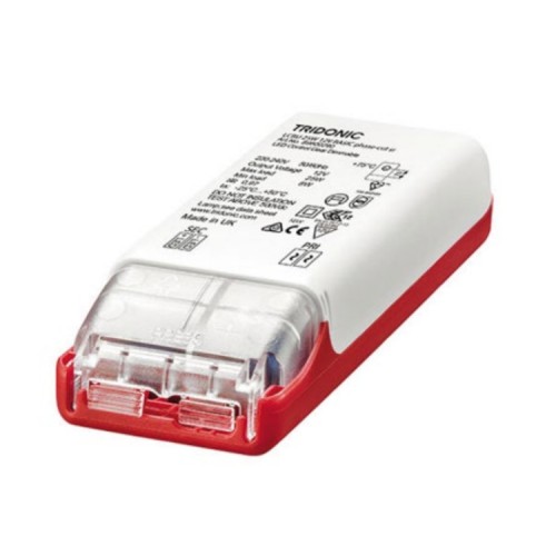 12V 10W Dimmable Constant Voltage LED Driver in White for use with Phase LED Dimmers