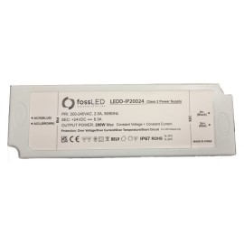 IP67 200W 24V DC Non-Dimmable LED Driver Constant Voltage and Constant Current FossLED LEDD-IP20024