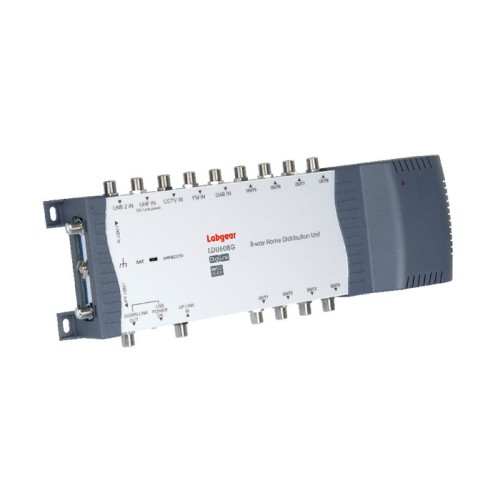 Labgear LDU608G 8 Way Signal Distribution Amplifier Home Distribution Unit for TV/Audio/DAB/Sky/CCTV/UHF