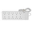 10 Sockets Extension Lead, 10 x 13A Unswitched Sockets with 2m Extension Lead in White Plastic