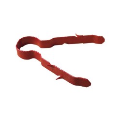 Red Enameled Linian Fire Rated Clip for one Cable 9-11mm Diameter for Fast Fixing, 18th Edition Compliant (pack of 100)