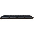 24 Way CAT6 Patch Panel, 24 Port Patch Panel for CAT6 Data Cable with IDC Terminals 482 x 85 x 46mm