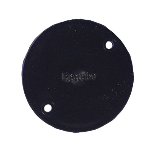 Black Overlapping Circular Circuit Box Lid, 85mm Oversized Box Lid in Black