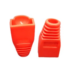 6mm Plug Boot Red RJ45 Snagless Boot soft PVC for RJ45 Plugs (price per 1)
