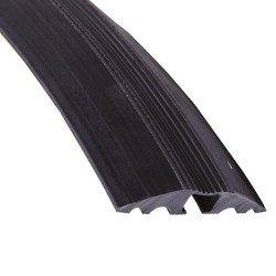 Rubber Cable Protector in Black 9m 68x11mm overall size, Cable Walkover (price per 9m)