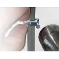 1.5mm Safe-D T&E Grip Clip (c/w 2.5mm Diameter Nail) to Hold 1x 1.5mm2 Flat Twin & Earth Cable - pack of 100