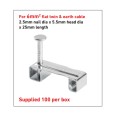 6.0mm Safe-D T&E Grip Clip (c/w 2.5mm Diameter Nail) to Hold 1x 6.0mm2 Flat Twin & Earth Cable - pack of 100