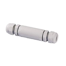IP68 10A Waterproof Jointing Sleeve in Grey with SKV Cable Glands (5 bar 30 min)